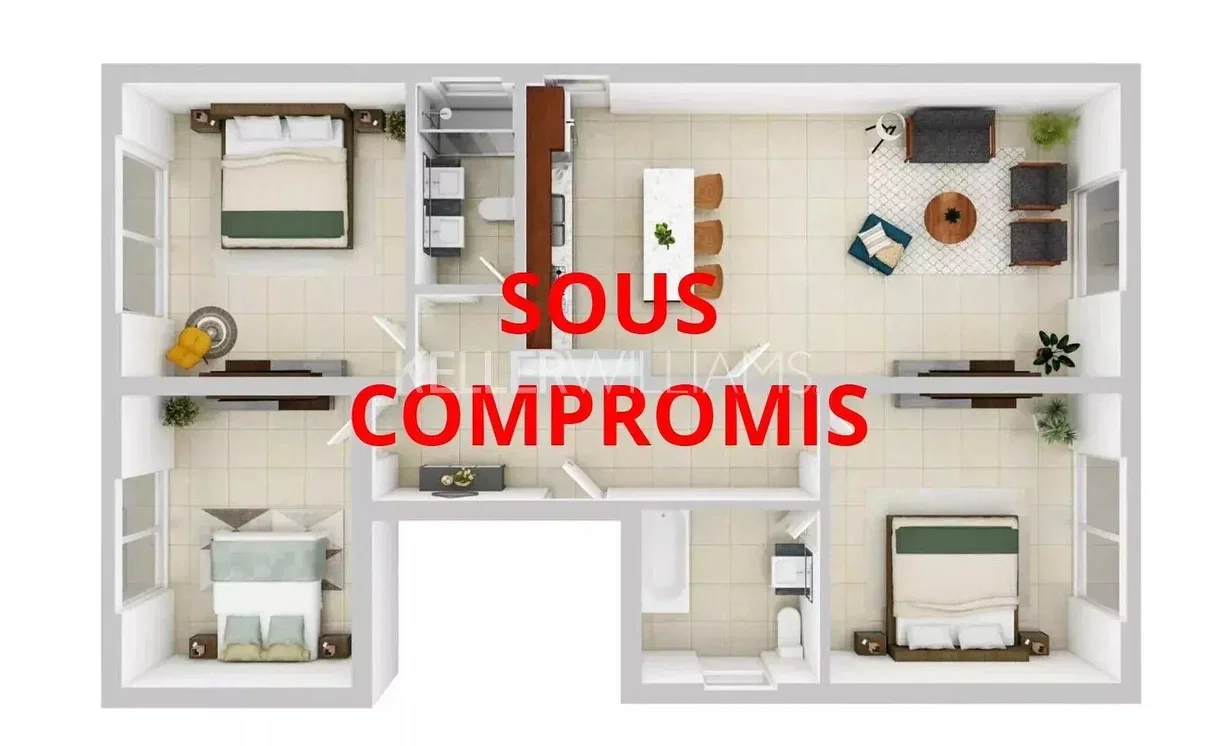 Kuchyně; kuchyňské spotřebiče, dřevěná podlaha, přirozené světlo, moderní styl