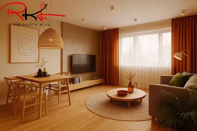 Хол; дървен под, естествена светлина, модерен стил