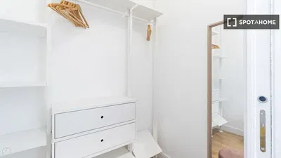 Kitchen; kitchen appliances, wood floor, natural light, modern style