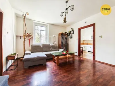 Living room; wood floor, natural light, modern style, high ceiling