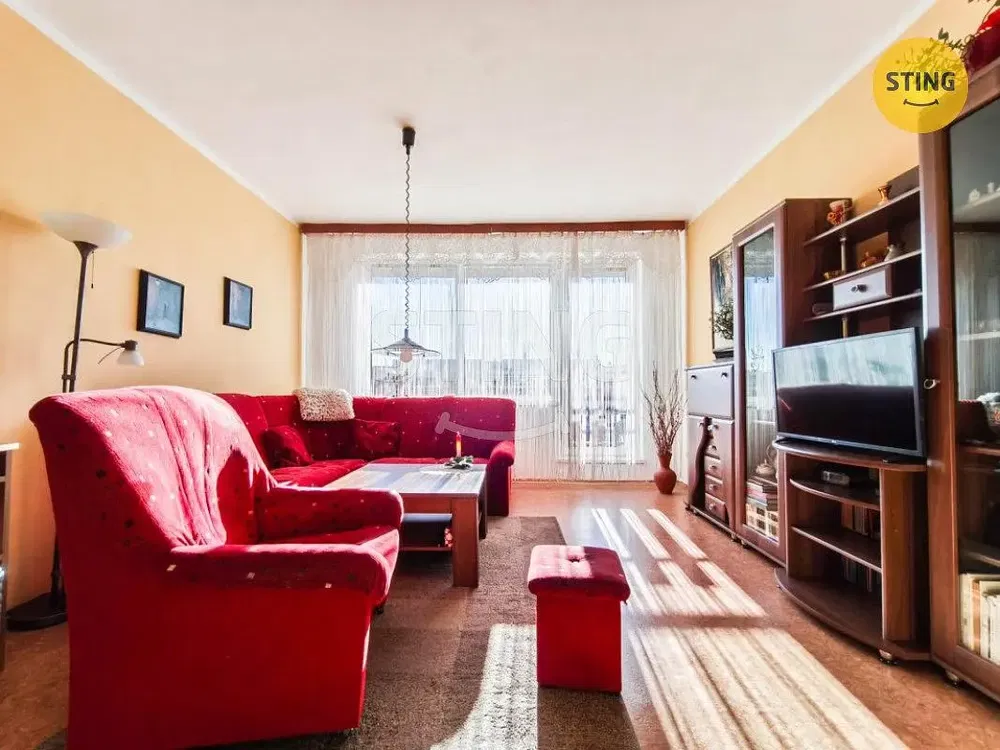 Living room; wood floor, natural light, modern style, high ceiling