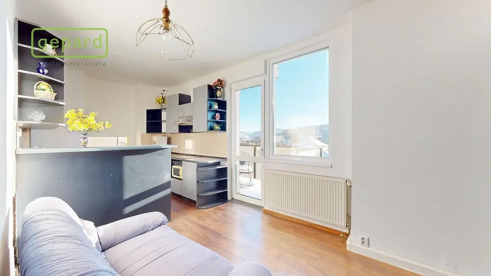 Дневна соба; дрвени под, природно светло, модерни стил, високи плафони