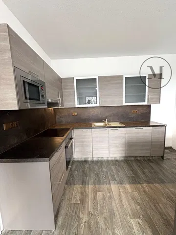 Кухня; кухненски уреди, дървен под, естествена светлина, модерен стил