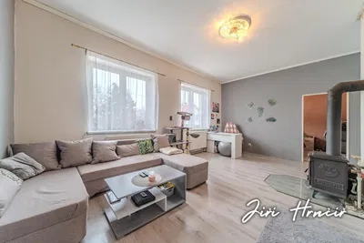 Living room; wood floor, natural light, modern style