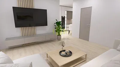 Хол; дървен под, естествена светлина, модерен стил