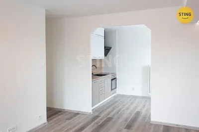 Küche; küchengeräte, holzboden, tageslicht, moderner stil