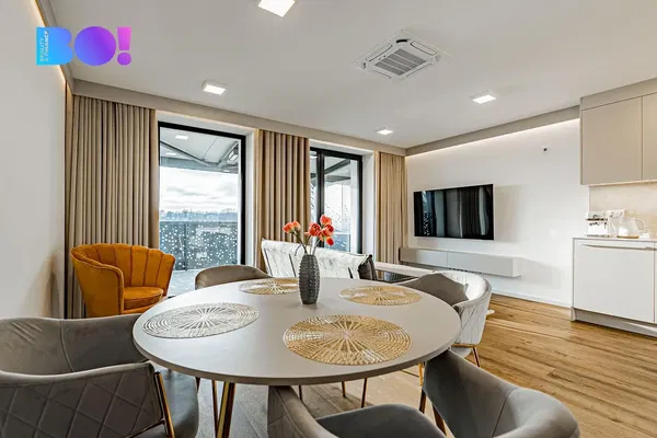 Living room; wood floor, natural light, modern style