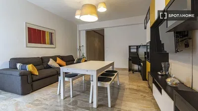 Kitchen; kitchen appliances, wood floor, natural light, modern style