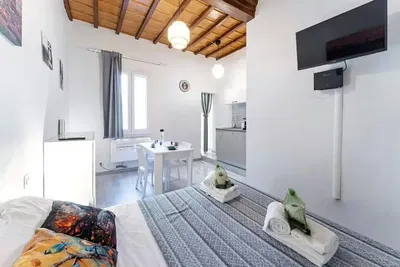 Kitchen; kitchen appliances, wood floor, natural light, modern style