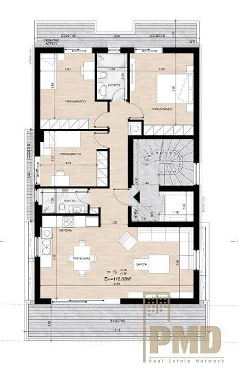 Cuisine; électroménager, parquet, lumière naturelle, style moderne