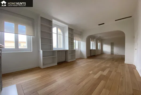 Kitchen; kitchen appliances, wood floor, natural light, modern style