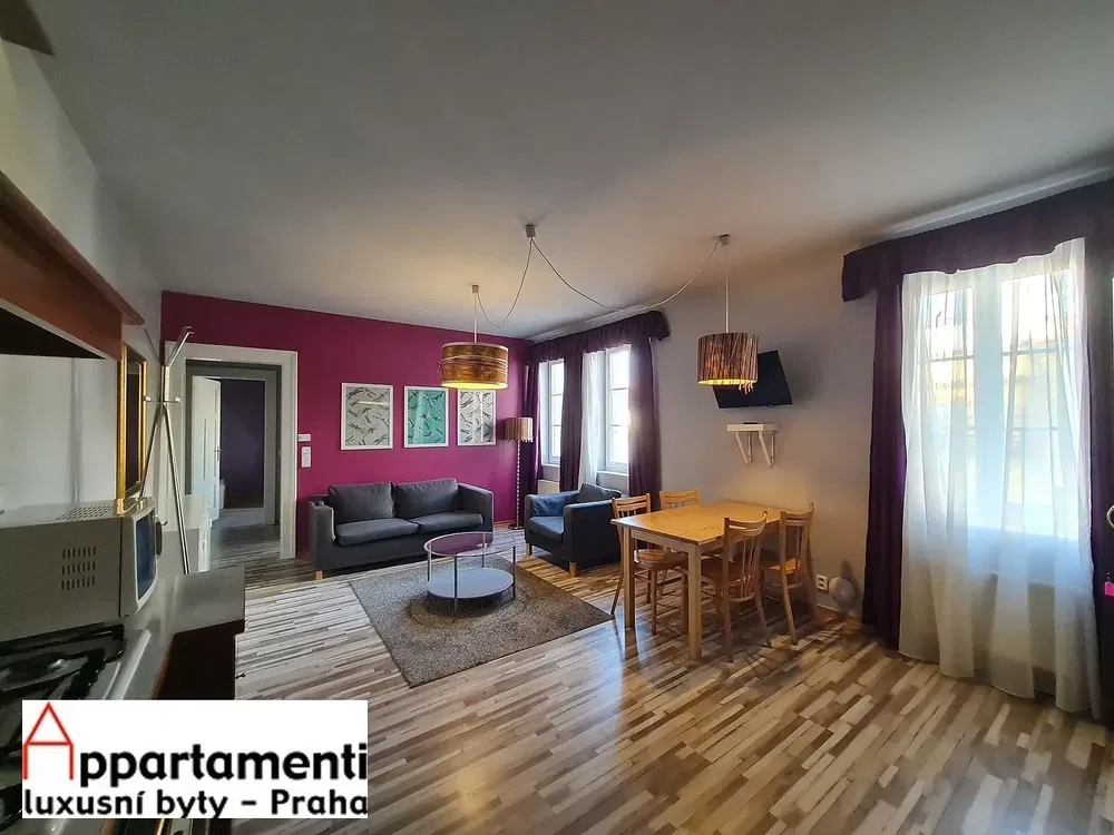 Living room; wood floor, natural light, modern style