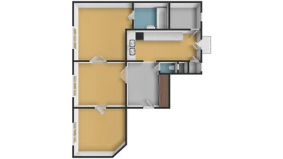 Cuisine; électroménager, parquet, lumière naturelle, style moderne