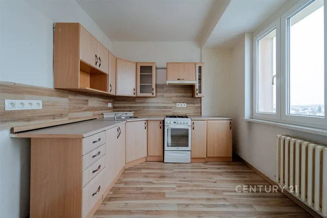 Cuisine; électroménager, carrelage, lumière naturelle, style moderne