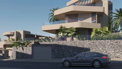 Keuken; keukenapparatuur, houten vloer, natuurlijk licht, moderne stijl