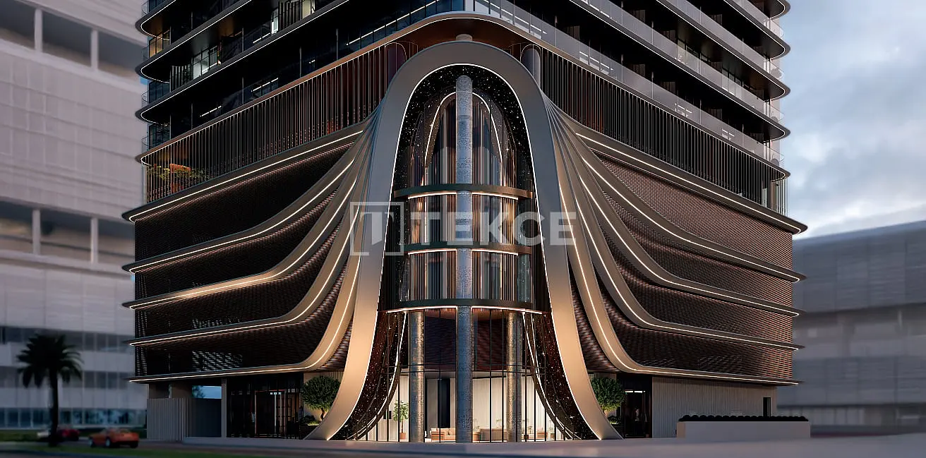 Kitchen; kitchen appliances, wood floor, natural light, modern style