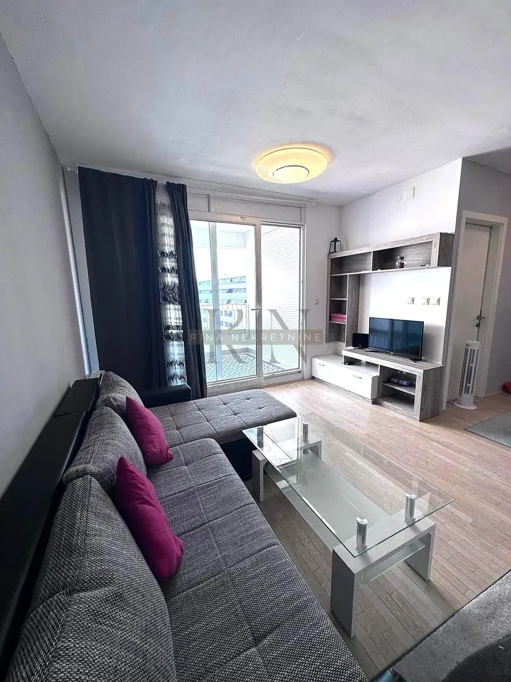 Kitchen; kitchen appliances, wood floor, natural light, modern style