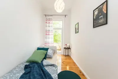 Kitchen; kitchen appliances, tile floor, natural light, modern style
