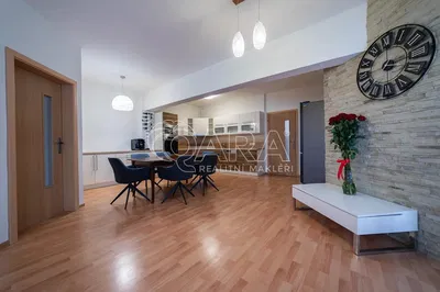 Хол; дървен под, естествена светлина, модерен стил