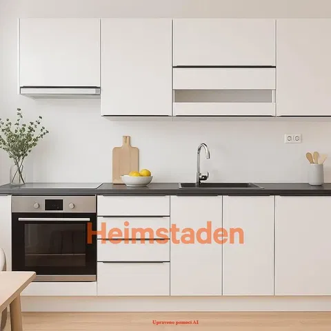 Kitchen; kitchen appliances, wood floor, natural light, modern style