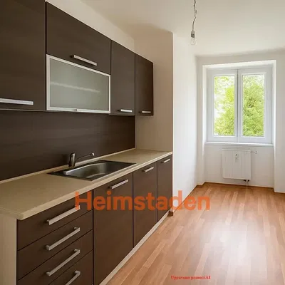 Cozinha; eletrodomésticos, chão de madeira, luz natural, estilo moderno