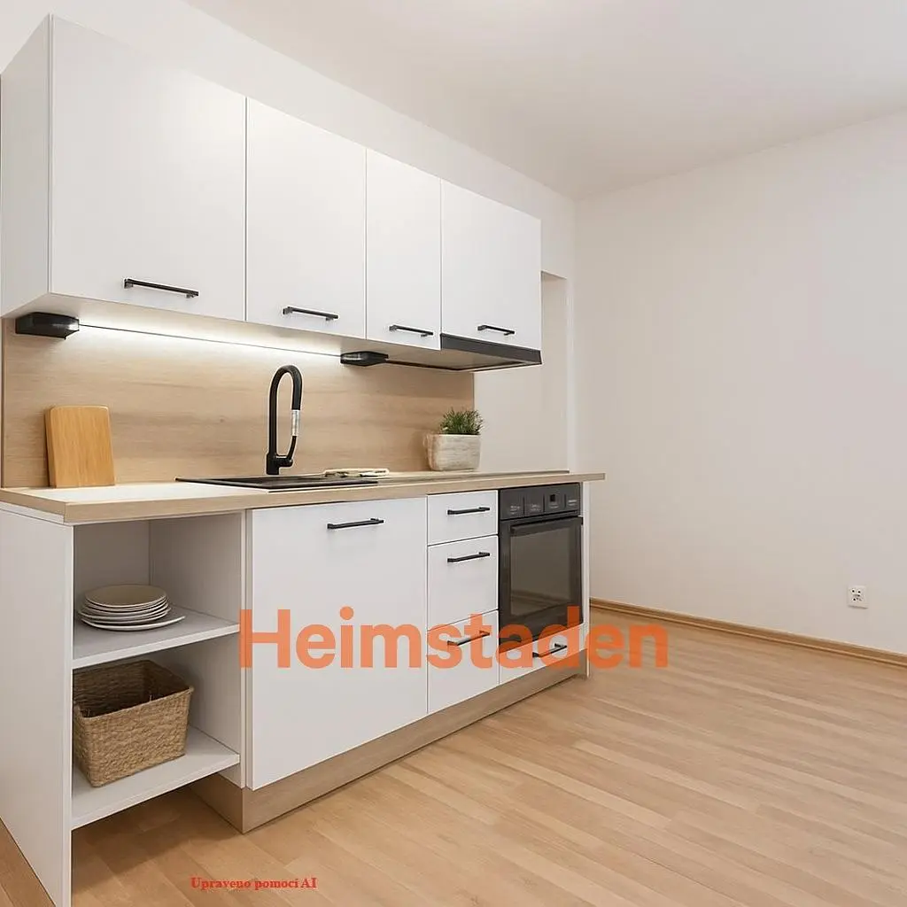 Cocina; electrodomésticos, suelo de madera, luz natural, estilo moderno