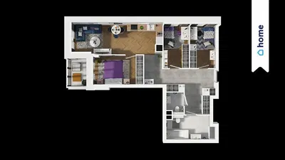 Кухиња; кухињски апарати, дрвени под, природно светло, модерни стил