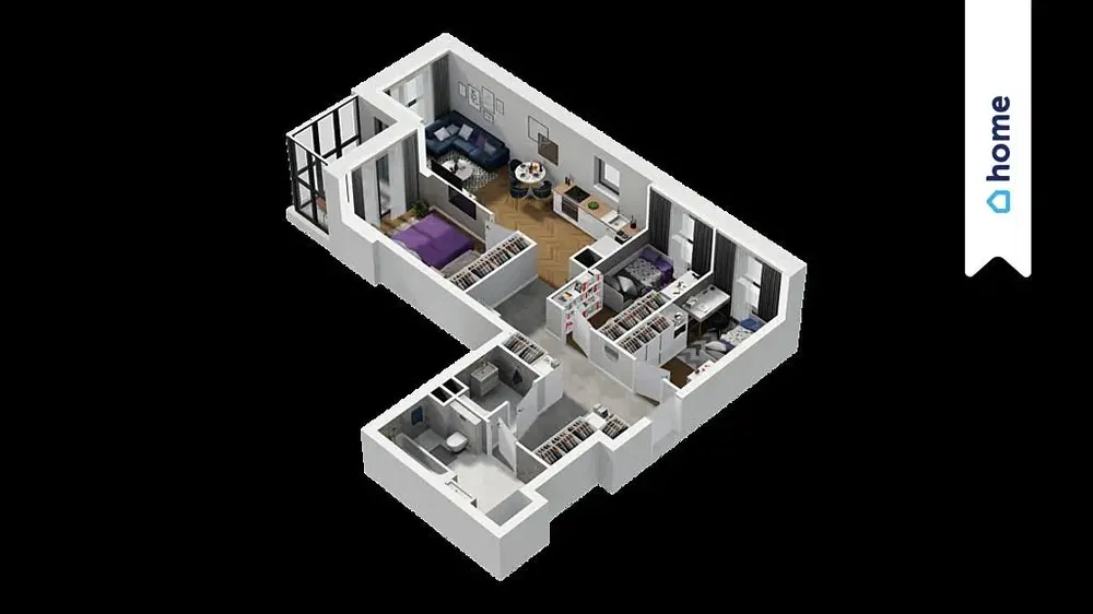 Кухиња; кухињски апарати, дрвени под, природно светло, модерни стил