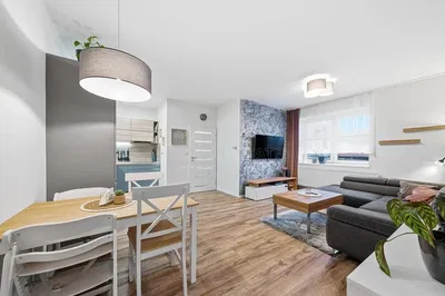 Хол; дървен под, естествена светлина, модерен стил