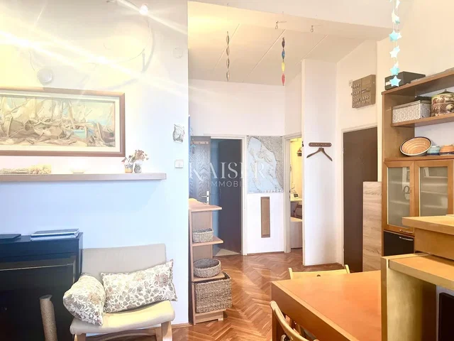 Living room; wood floor, natural light, modern style