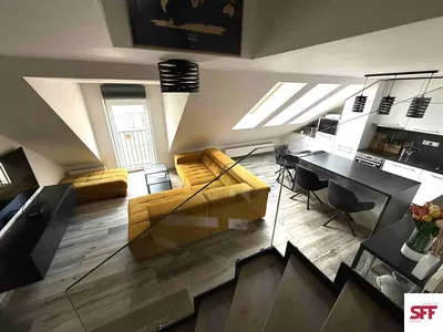 Kitchen; kitchen appliances, wood floor, natural light, modern style