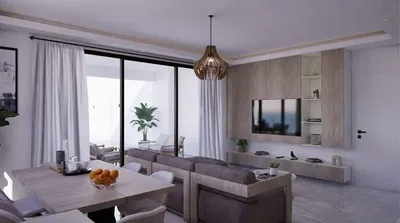 Obývací pokoj; dřevěná podlaha, přirozené světlo, moderní styl