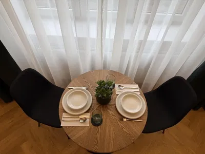 Living room; wood floor, natural light, modern style