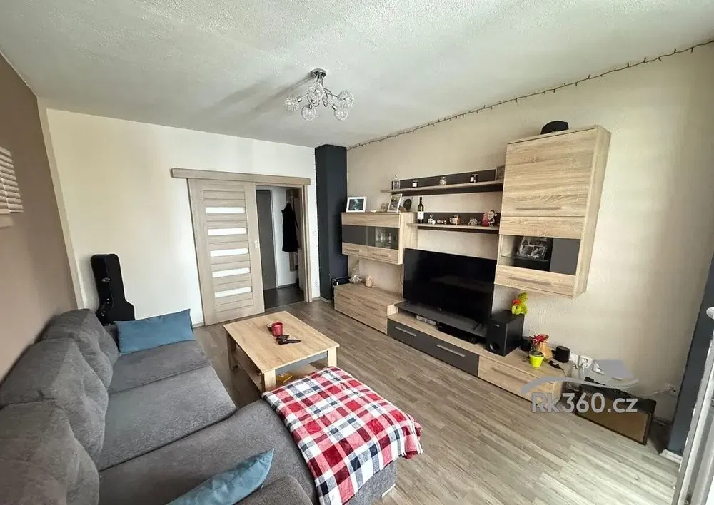 Dnevni boravak; drveni pod, prirodna svjetlost, moderan stil