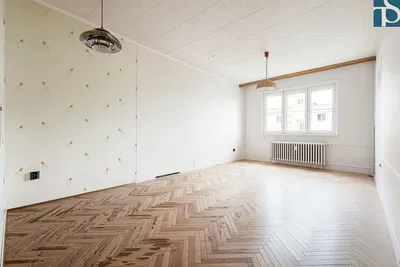 Kuchyně; kuchyňské spotřebiče, dřevěná podlaha, přirozené světlo, moderní styl