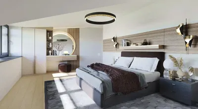 Obývací pokoj; dřevěná podlaha, přirozené světlo, moderní styl