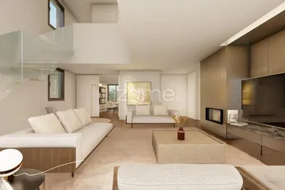 Dnevna soba; drveni pod, prirodno svjetlo, moderni stil