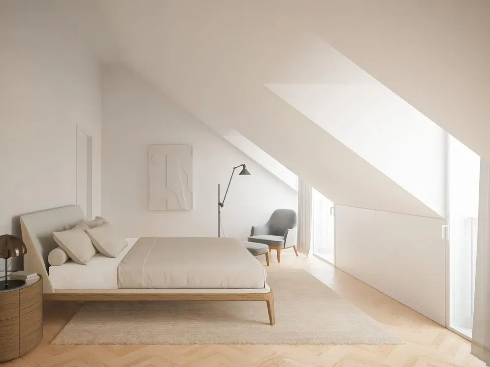 Küche; küchengeräte, holzboden, tageslicht, moderner stil