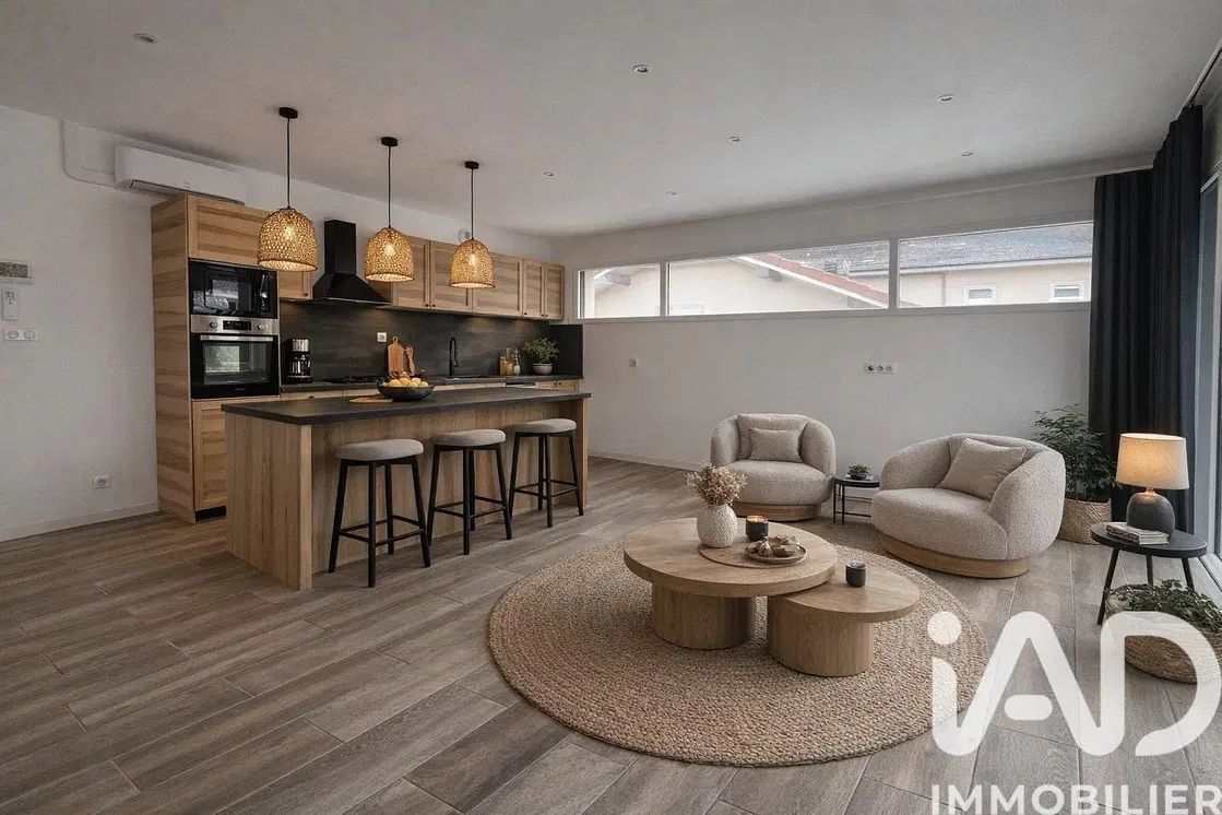 Küche; küchengeräte, holzboden, tageslicht, moderner stil