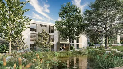 Küche; küchengeräte, holzboden, tageslicht, moderner stil