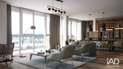 Mutfak; mutfak aletleri, ahşap zemin, doğal ışık, modern stil