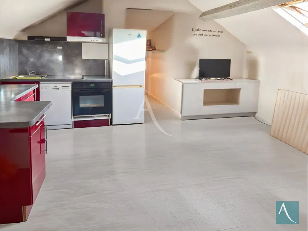 Kuchyně; kuchyňské spotřebiče, dřevěná podlaha, přirozené světlo, moderní styl