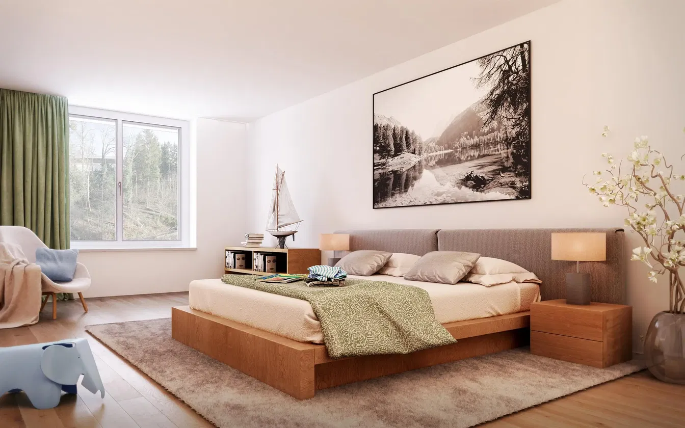 Mutfak; mutfak aletleri, ahşap zemin, doğal ışık, modern stil