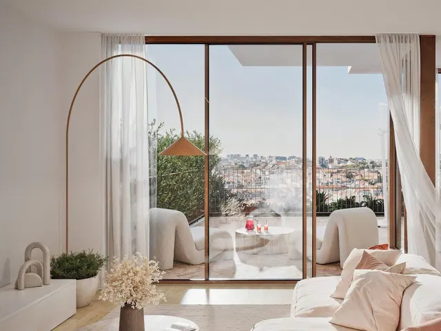 Küche; küchengeräte, holzboden, tageslicht, moderner stil