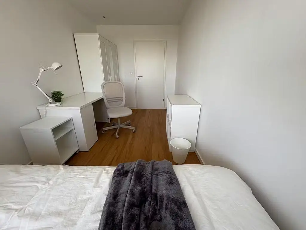 Kuchyně; kuchyňské spotřebiče, dřevěná podlaha, přirozené světlo, moderní styl