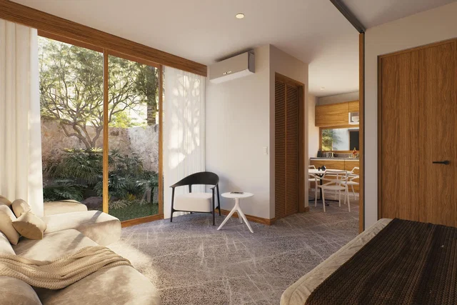 Кухня; кухненски уреди, дървен под, естествена светлина, модерен стил