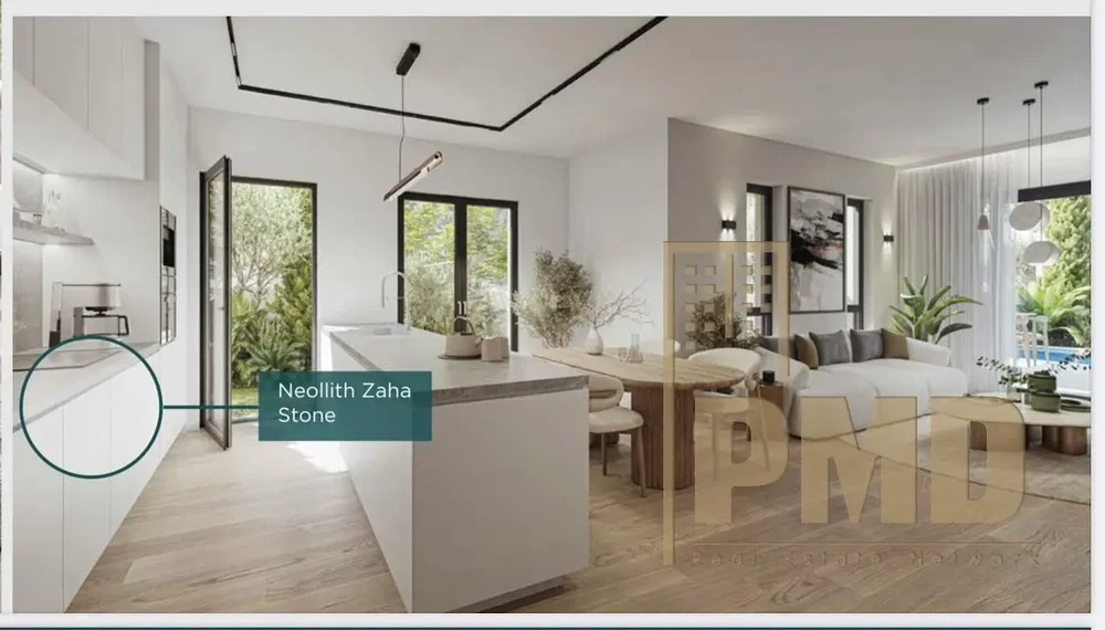 Cuisine; électroménager, parquet, lumière naturelle, style moderne
