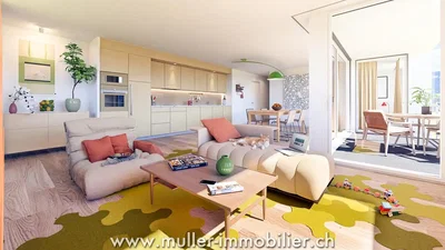 Cuisine; électroménager, parquet, lumière naturelle, style moderne