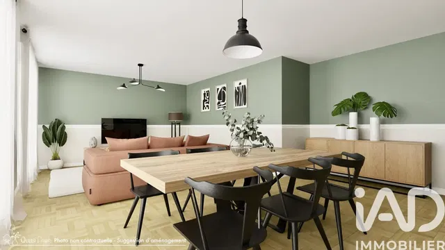 Kitchen; kitchen appliances, wood floor, natural light, modern style