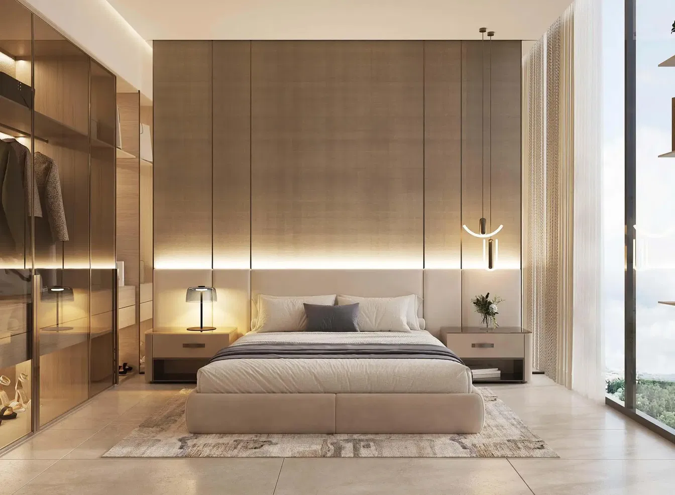 Wohnzimmer; holzboden, tageslicht, moderner stil